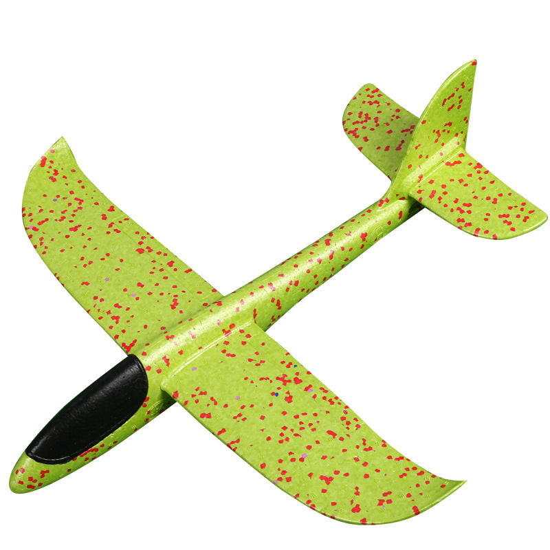 EPP Green and Red Speckled Airplane Toy