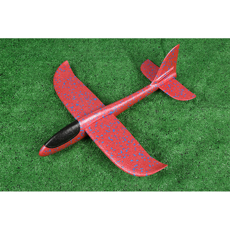 EPP Green and Red Speckled Airplane Toy